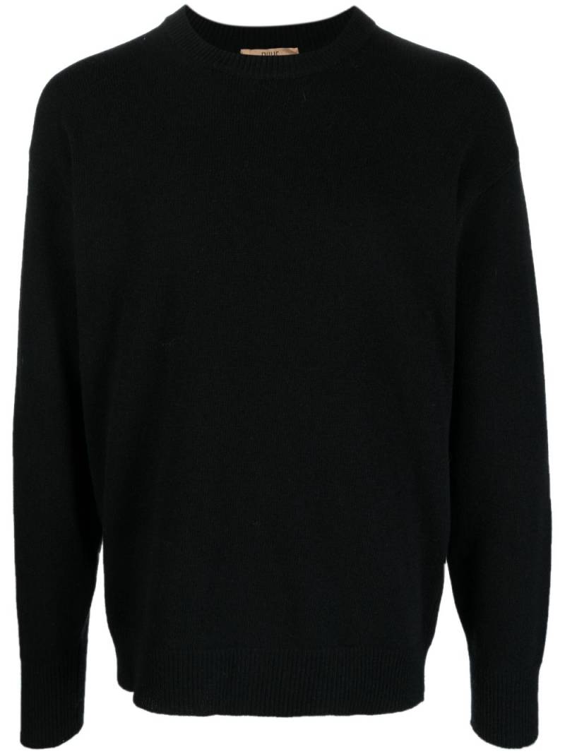 Nuur crew-neck knitted jumper - Black von Nuur