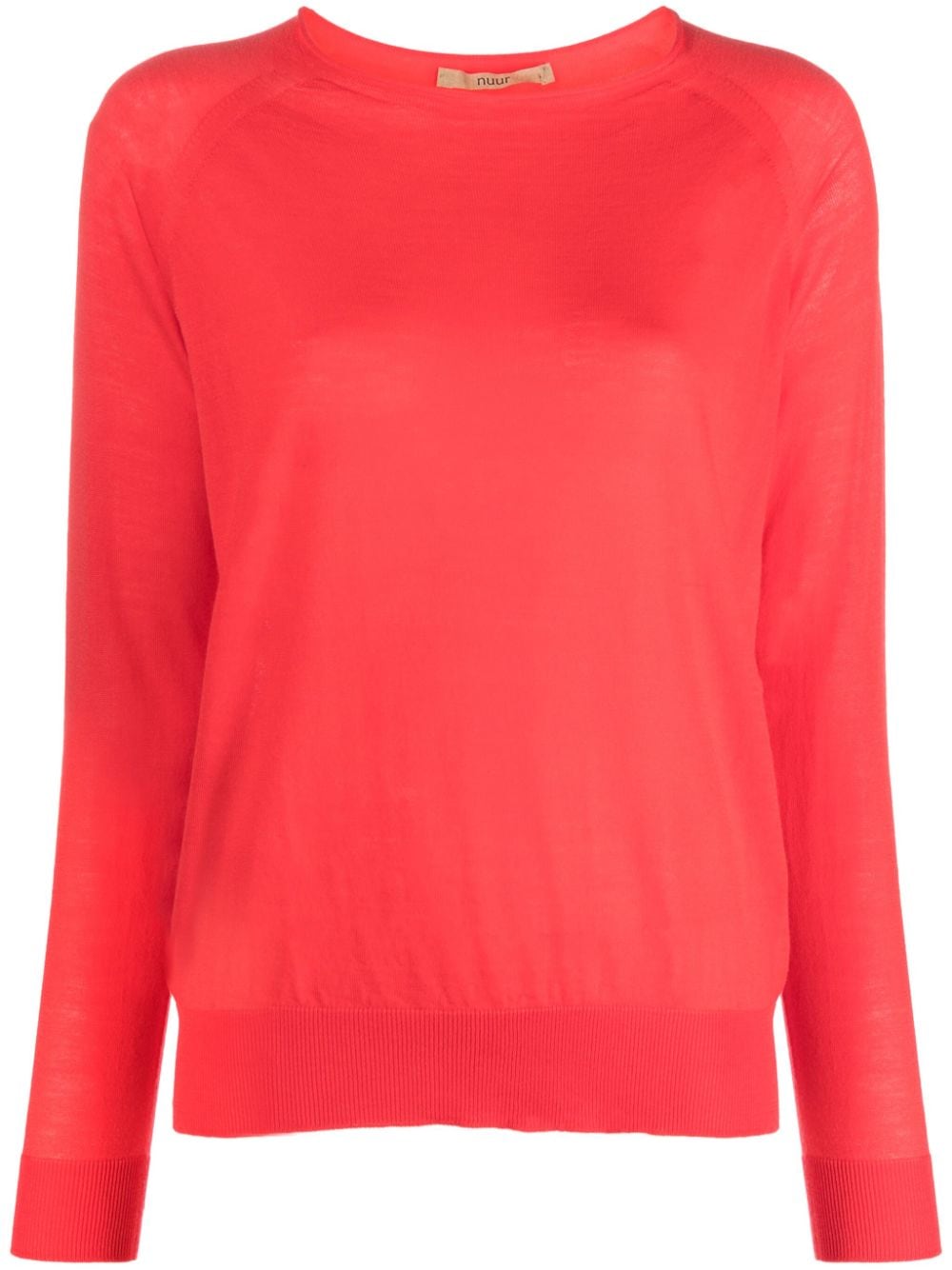 Nuur crew-neck merino wool jumper - Red von Nuur