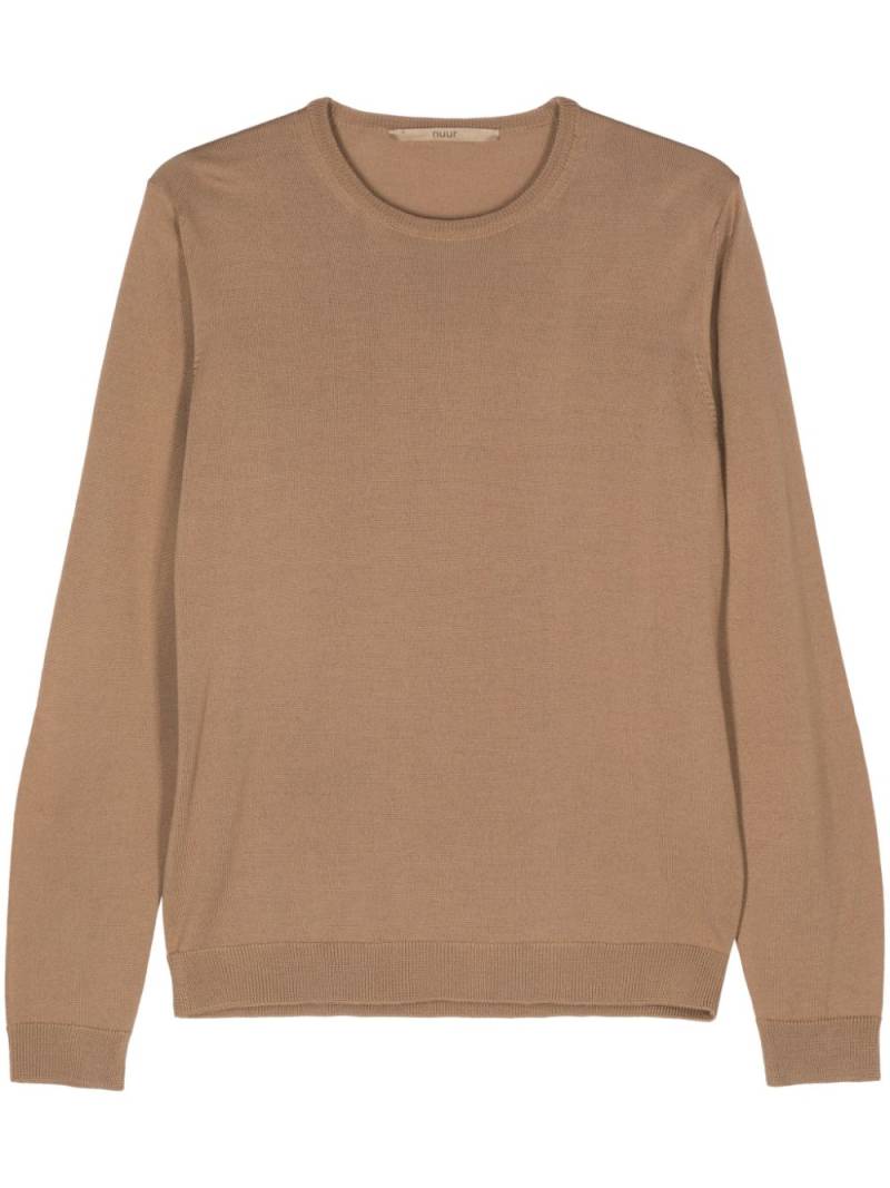 Nuur fine-knit merino jumper - Brown von Nuur