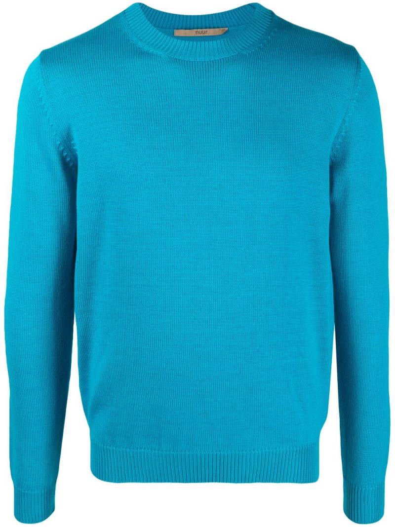 Nuur knitted merino-wool jumper - Blue von Nuur