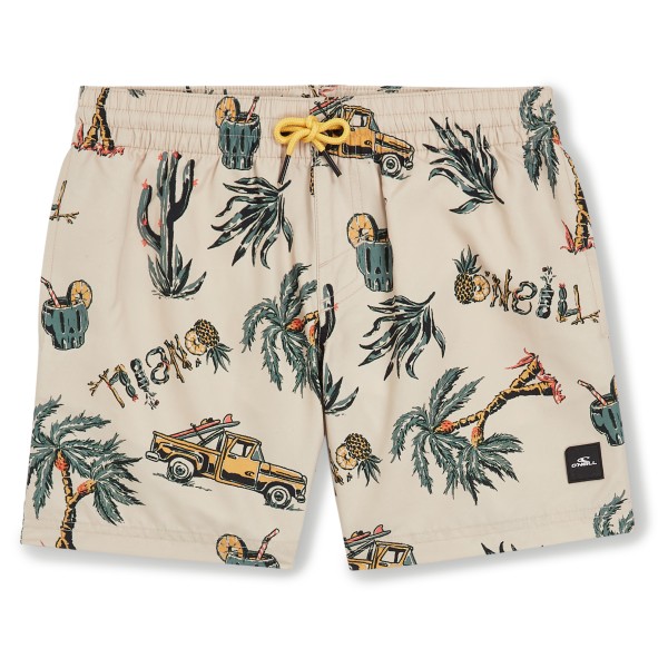 O'Neill - Kid's Mix & Match Cali Print 13'' Swim Shorts - Badehose Gr 116;128;140;152;164 grau;türkis von O'Neill