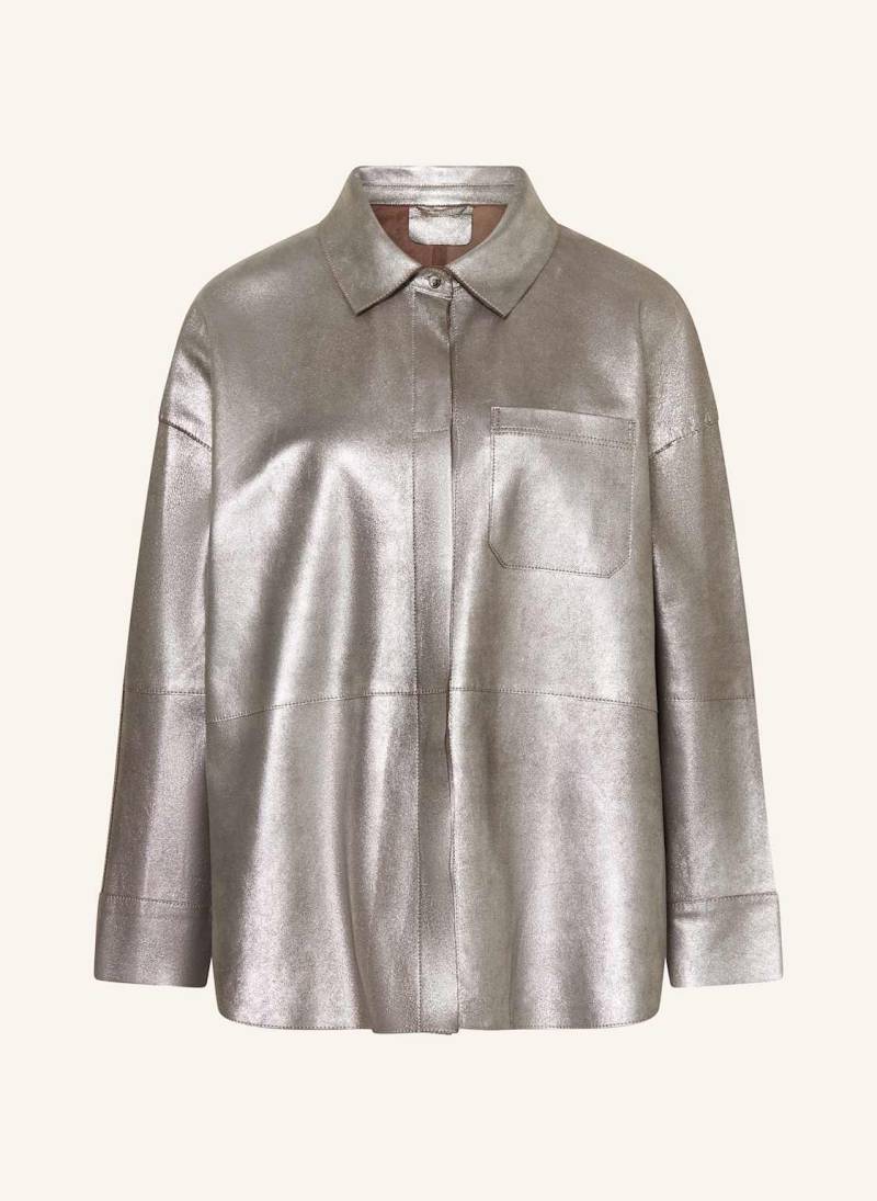 Oakwood Jacke In Lederoptik grau von OAKWOOD