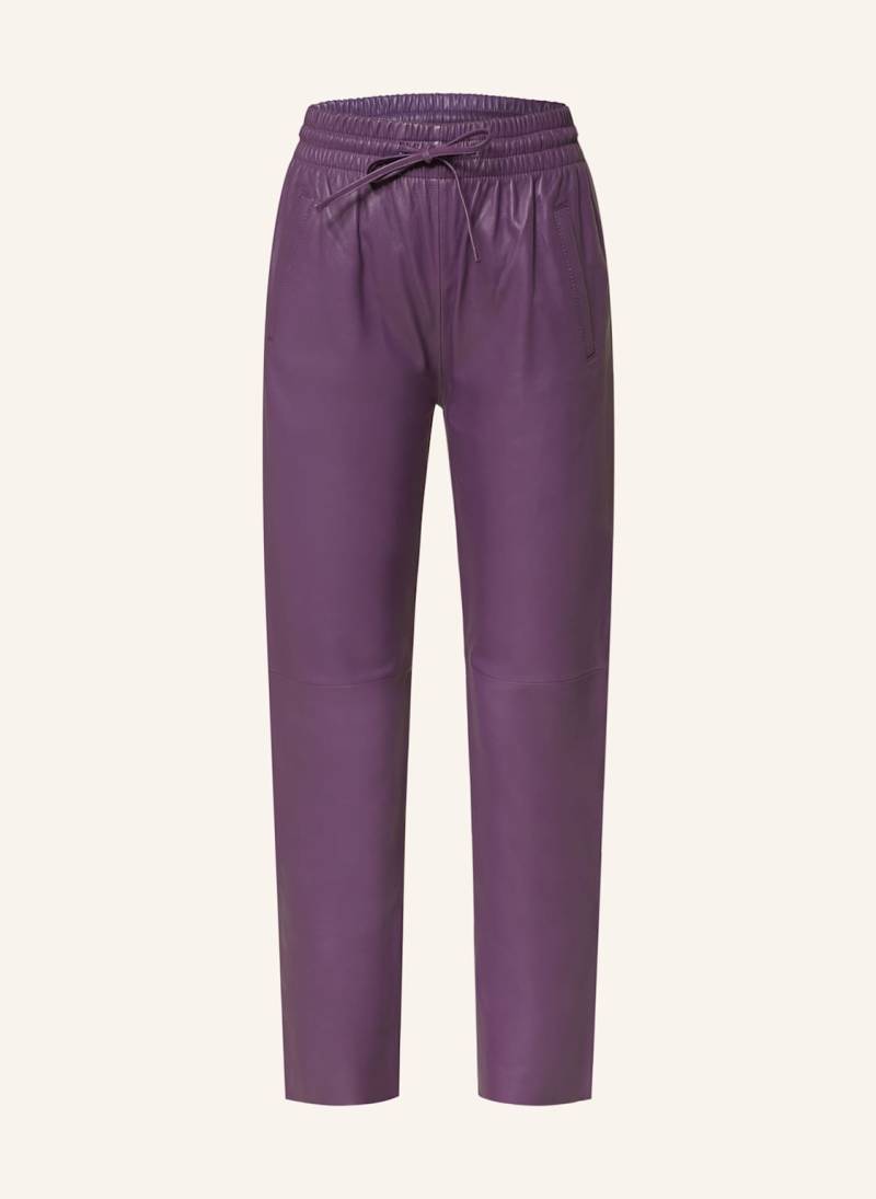 Oakwood Lederhose Im Jogging-Stil lila von OAKWOOD