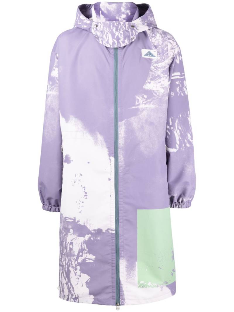 OAMC Biv abstract-print parka - Purple von OAMC