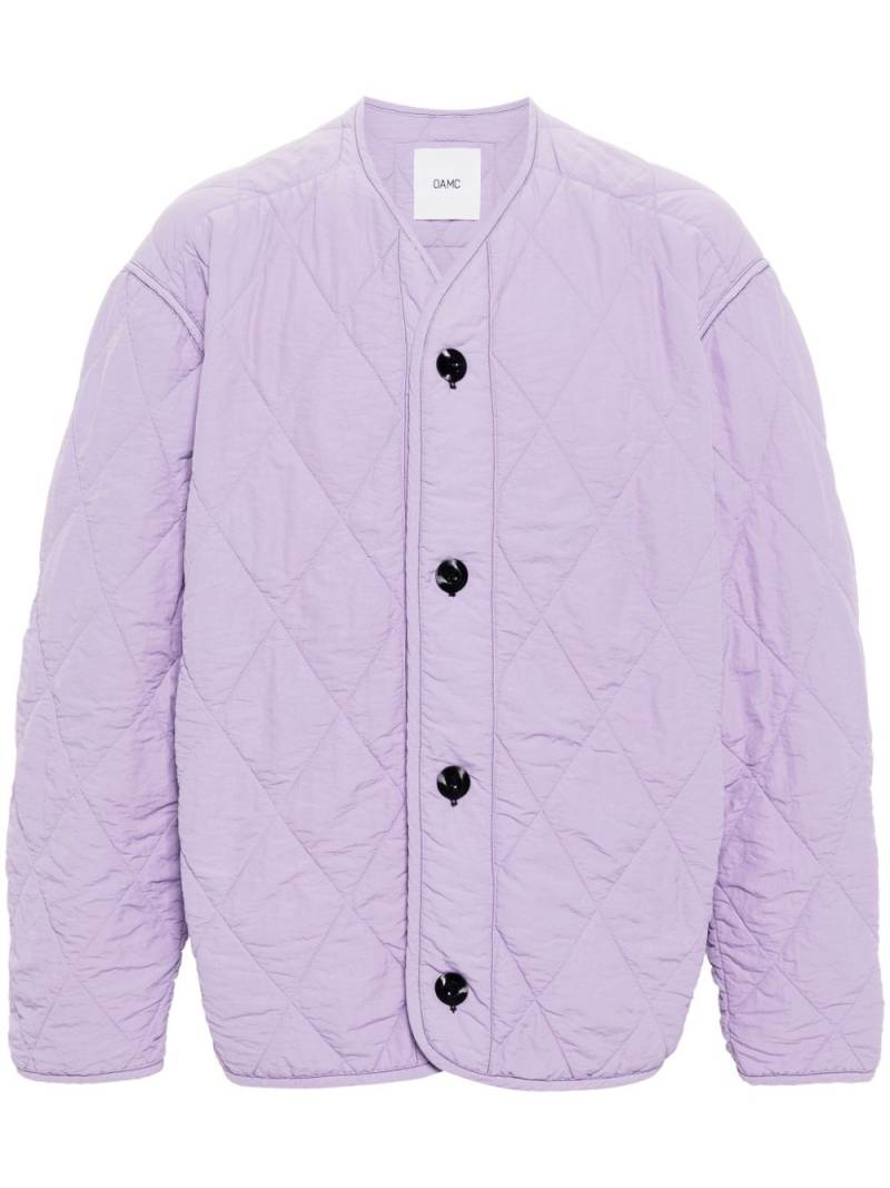 OAMC Combat quilted lightweight jacket - Purple von OAMC