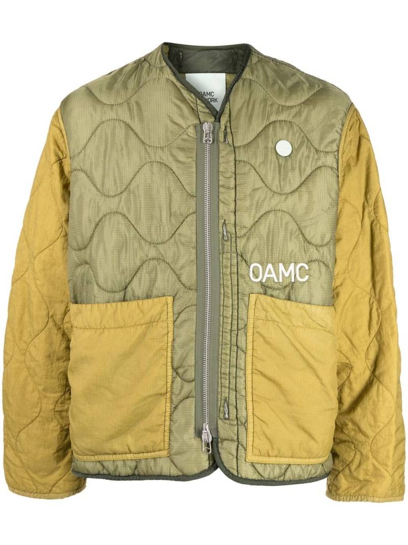 OAMC Re:Work zip-up jacket - Green von OAMC