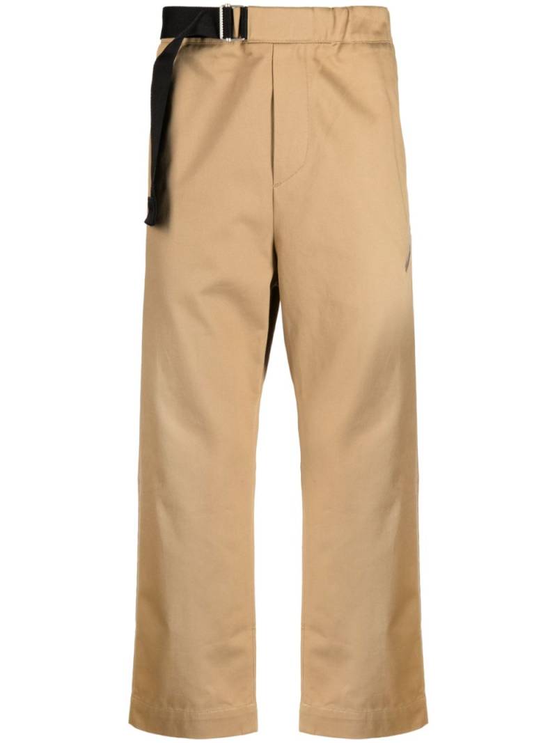 OAMC Regs tappered-leg cropped trousers - Brown von OAMC