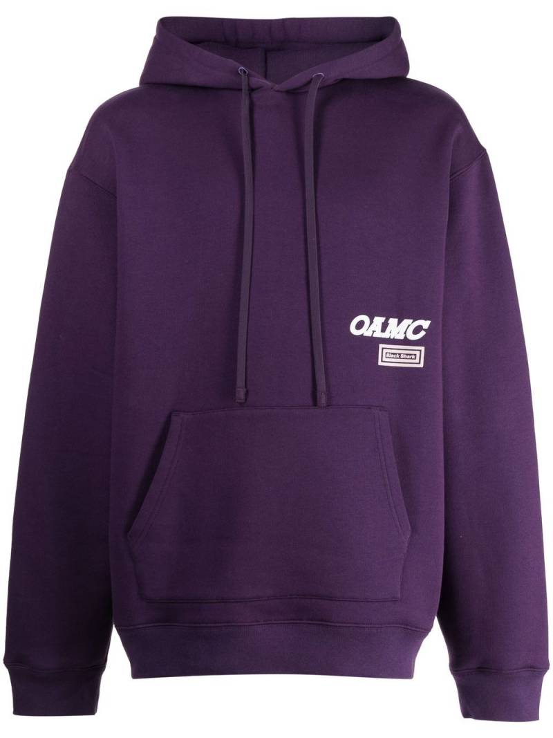 OAMC Whirl graphic-print hoodie - Purple von OAMC