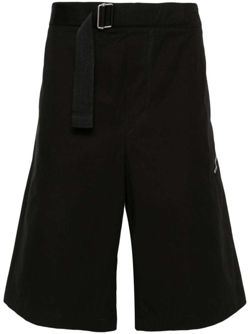 OAMC belted cotton bermuda shorts - Black von OAMC