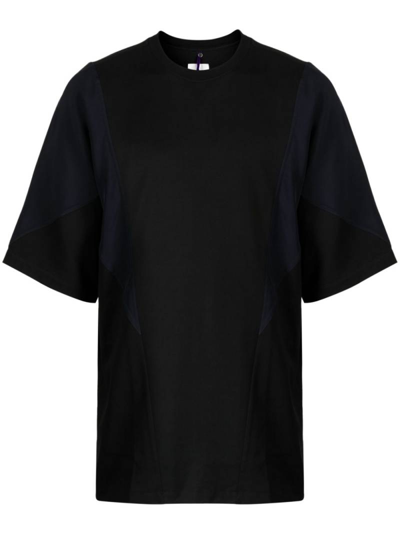 OAMC crew-neck panelled cotton T-shirt - Black von OAMC