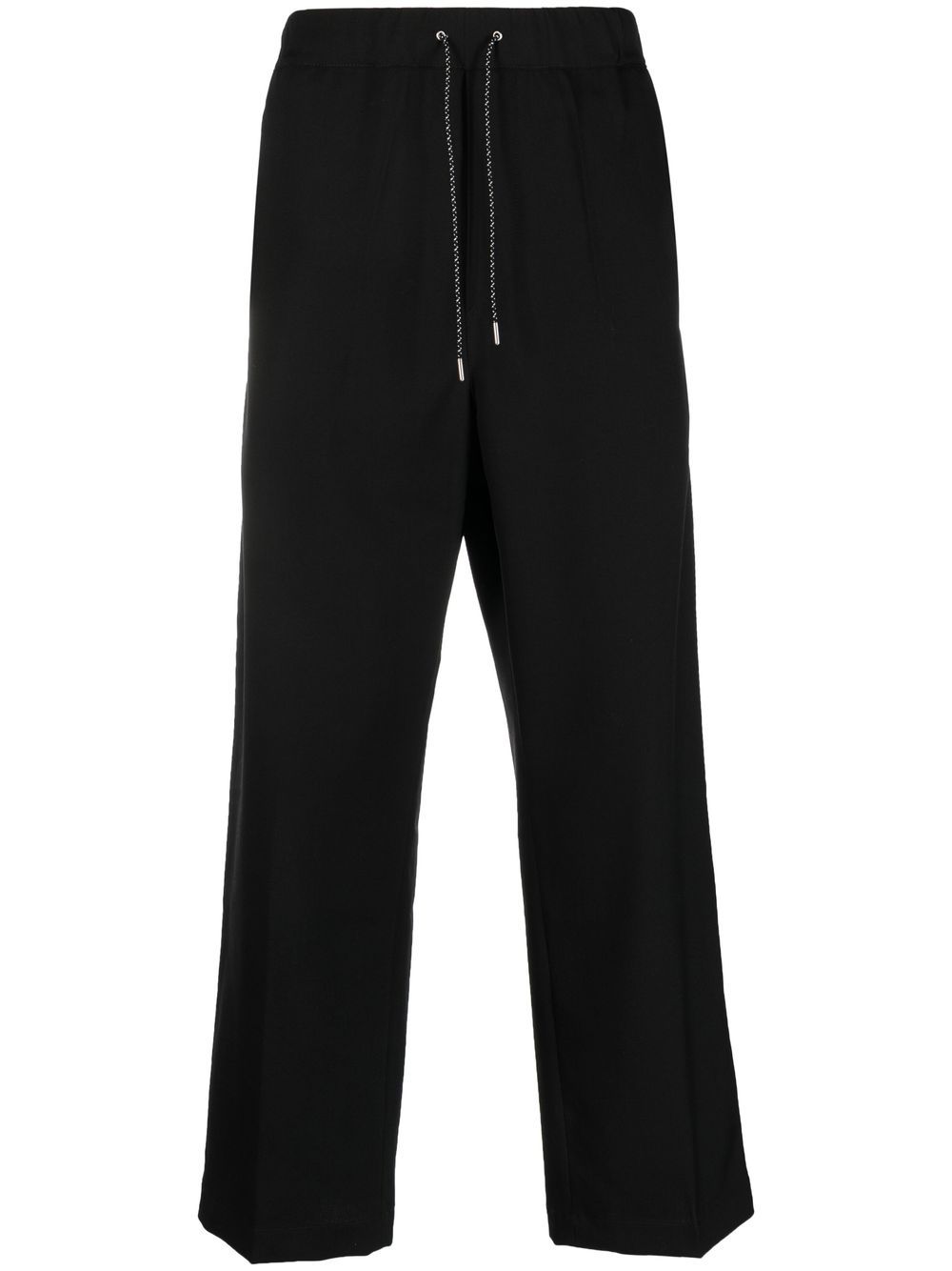 OAMC drawstring-fastening cotton trousers - Black von OAMC