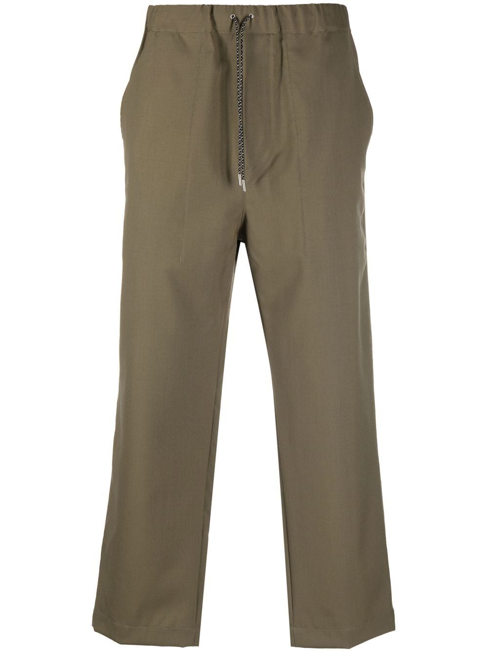 OAMC drawstring-waist cropped pants - Green von OAMC