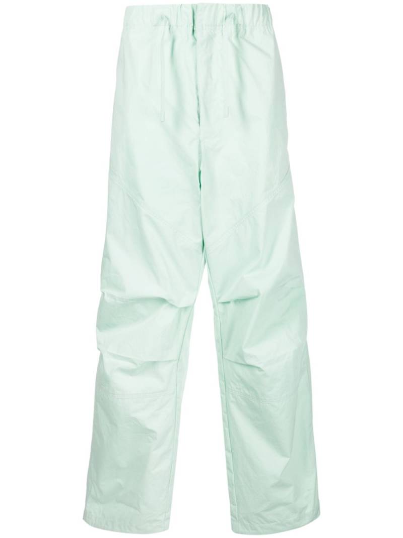 OAMC drawstring-waist straight-leg trousers - Green von OAMC