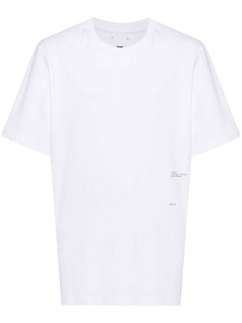 OAMC graphic-patch T-shirt - White von OAMC