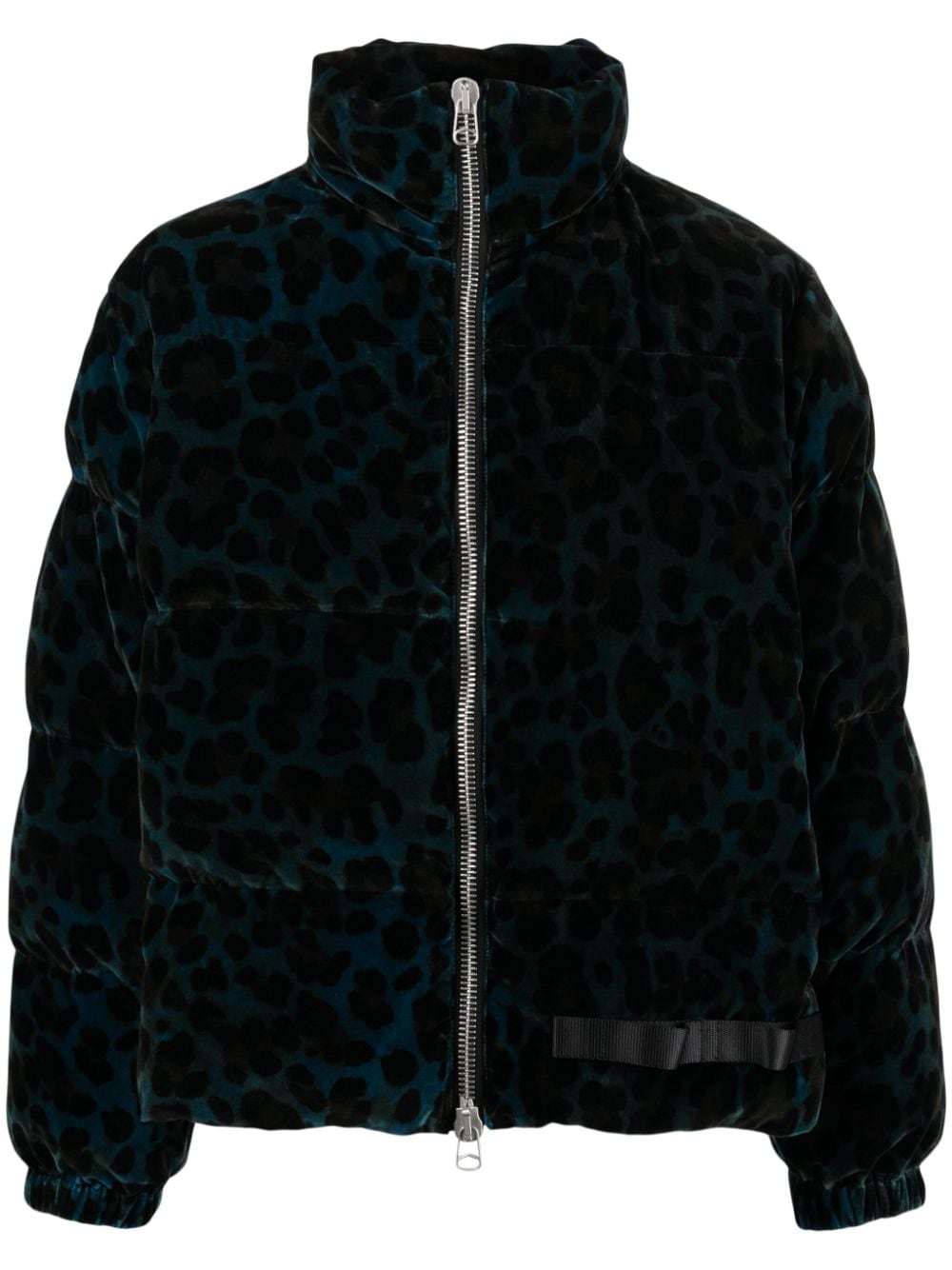 OAMC leopard-print padded jacket - Blue von OAMC