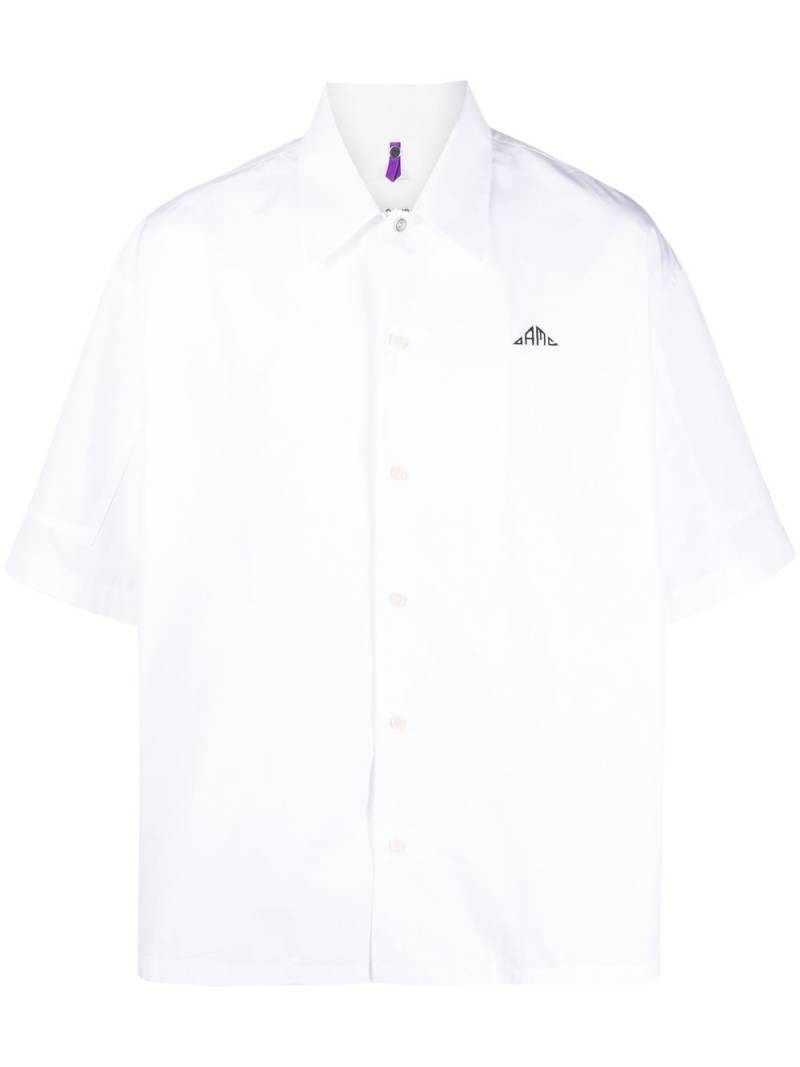 OAMC logo-embroidery short-sleeved shirt - White von OAMC