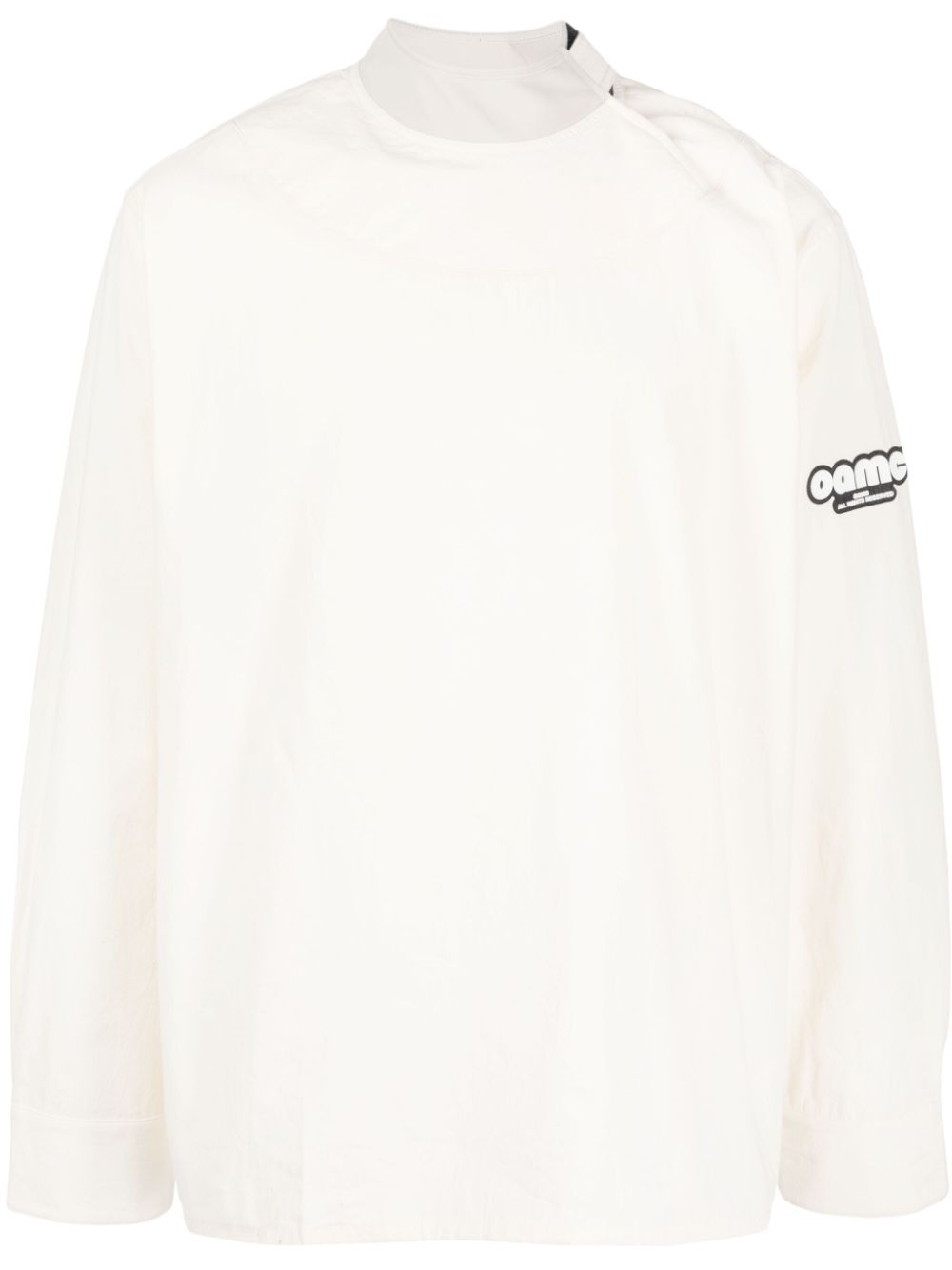 OAMC logo-patch cotton shirt - White von OAMC