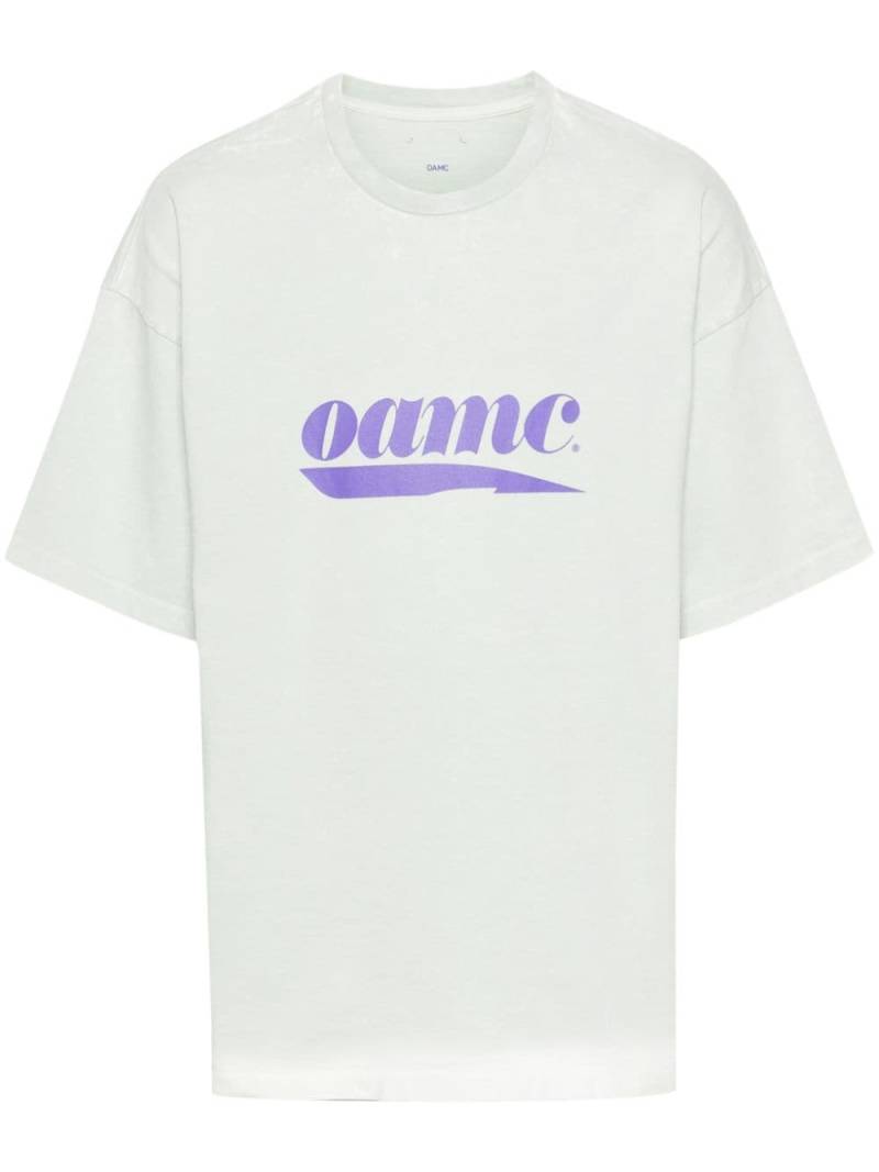 OAMC logo-print organic cotton T-shirt - Green von OAMC