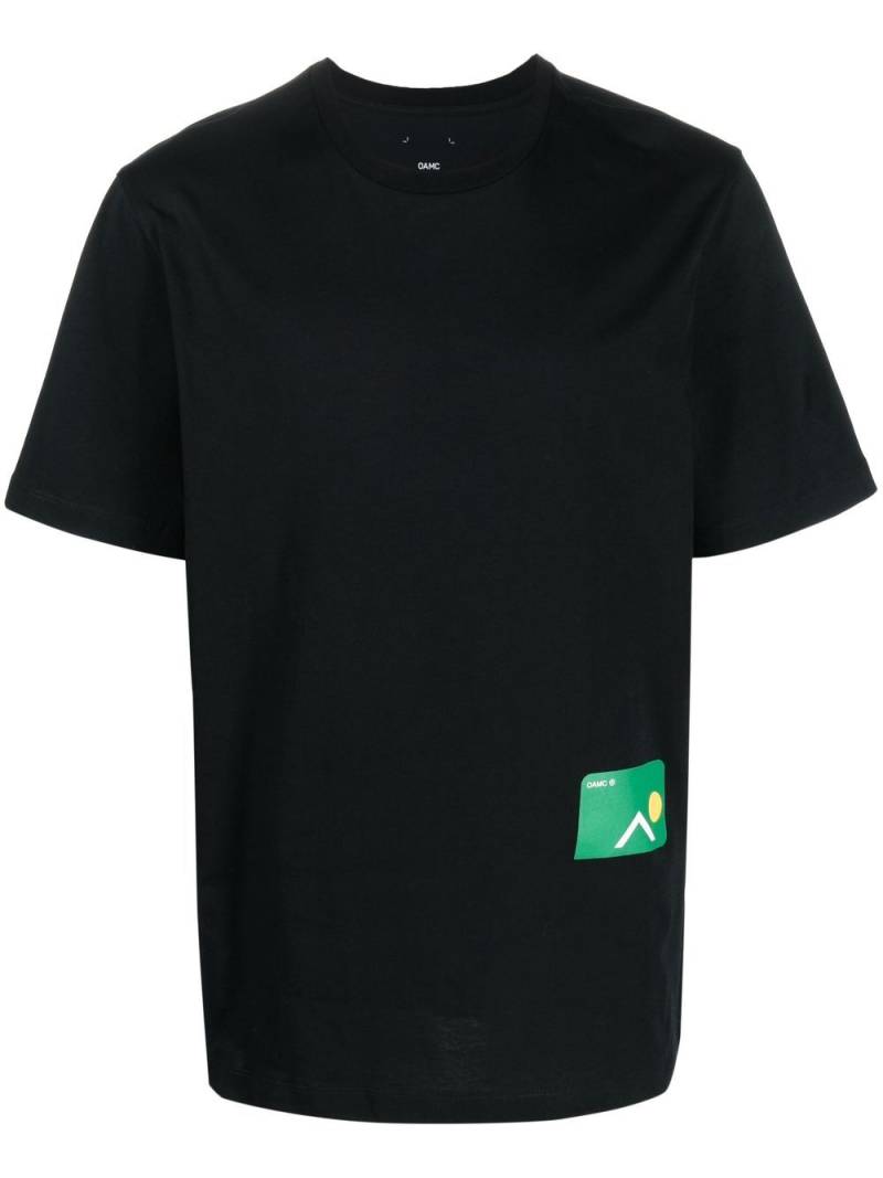 OAMC photograph-print short-sleeved T-shirt - Black von OAMC