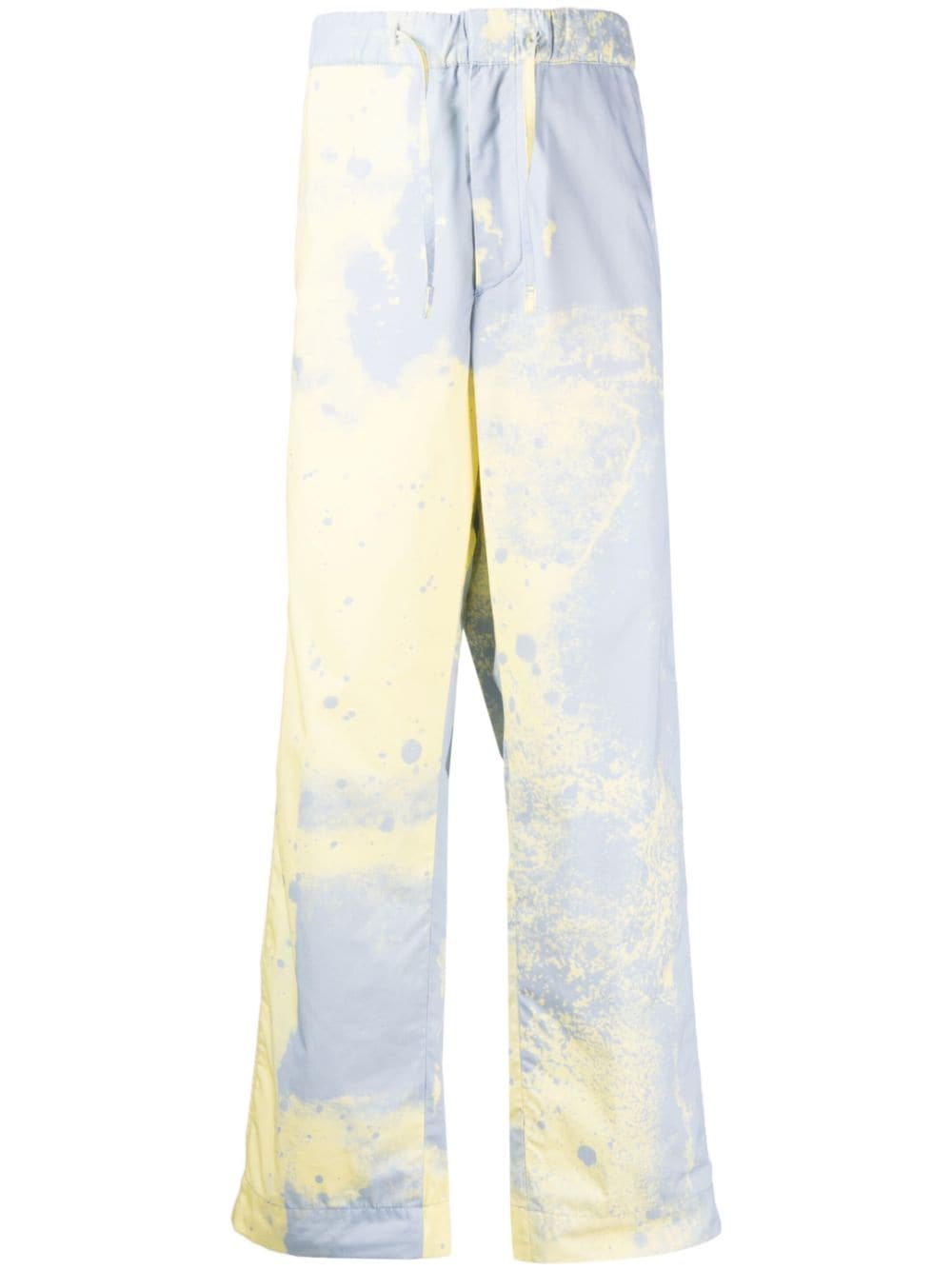 OAMC spray-paint straight-leg trousers - Yellow von OAMC