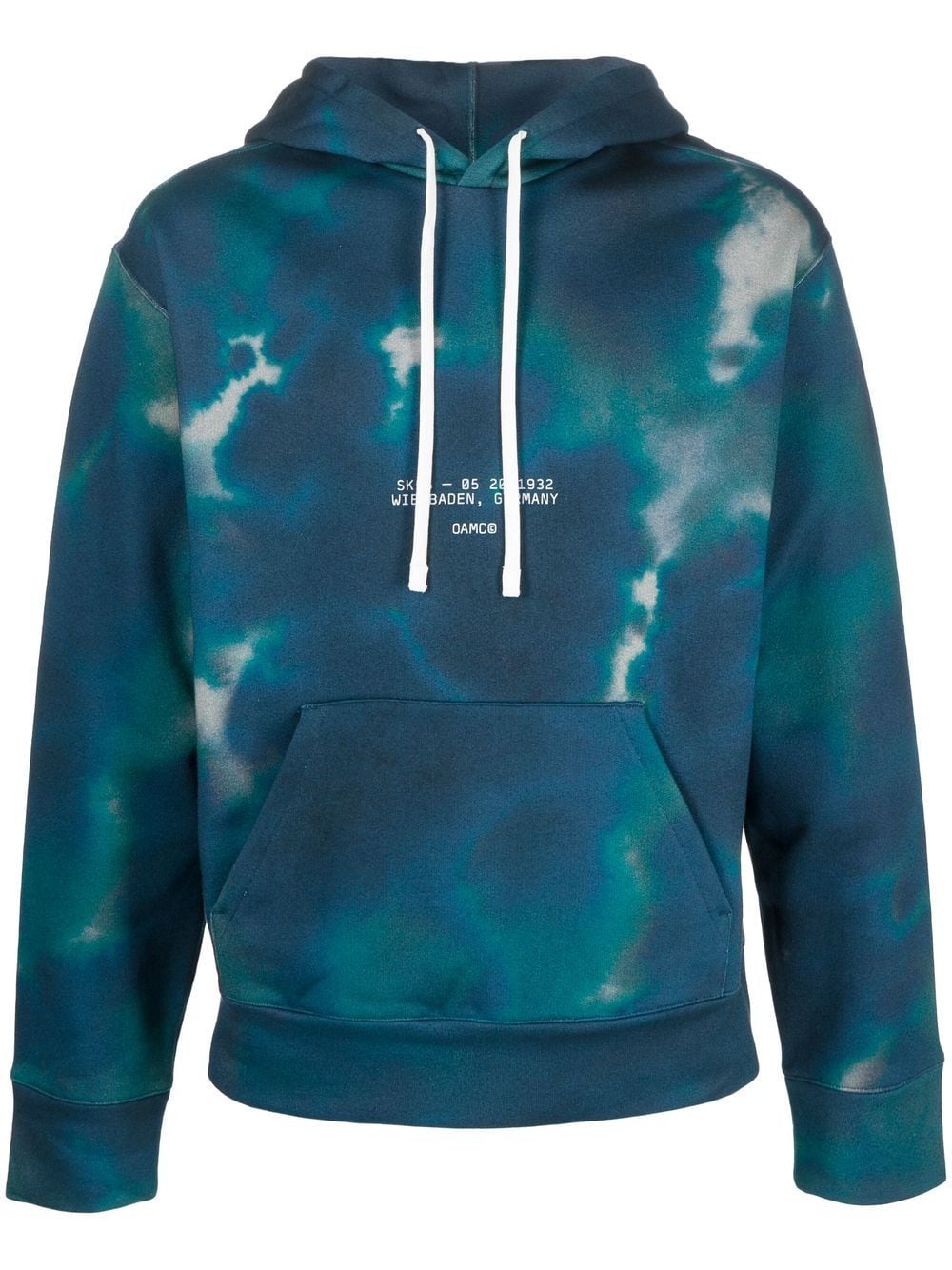 OAMC tie-dye cotton hoodie - Blue von OAMC