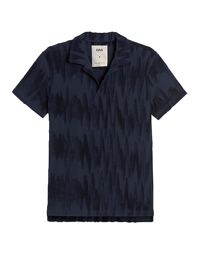 OAS Frottee Poloshirt blau | M von OAS