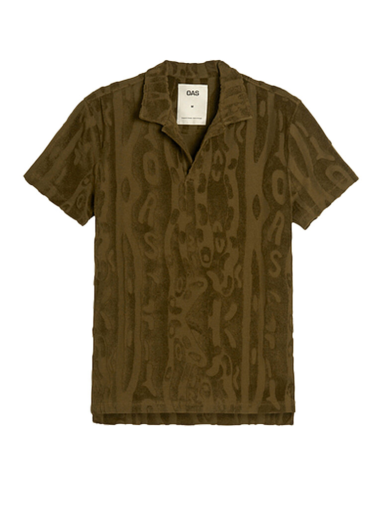 OAS Frottee Poloshirt olive | M von OAS