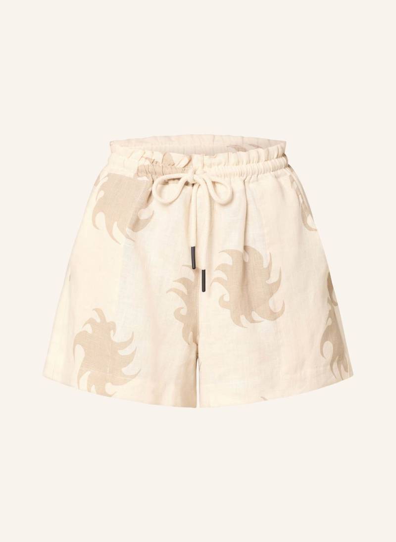 Oas Leinen-Shorts Hazel Amber Drizzle beige von OAS