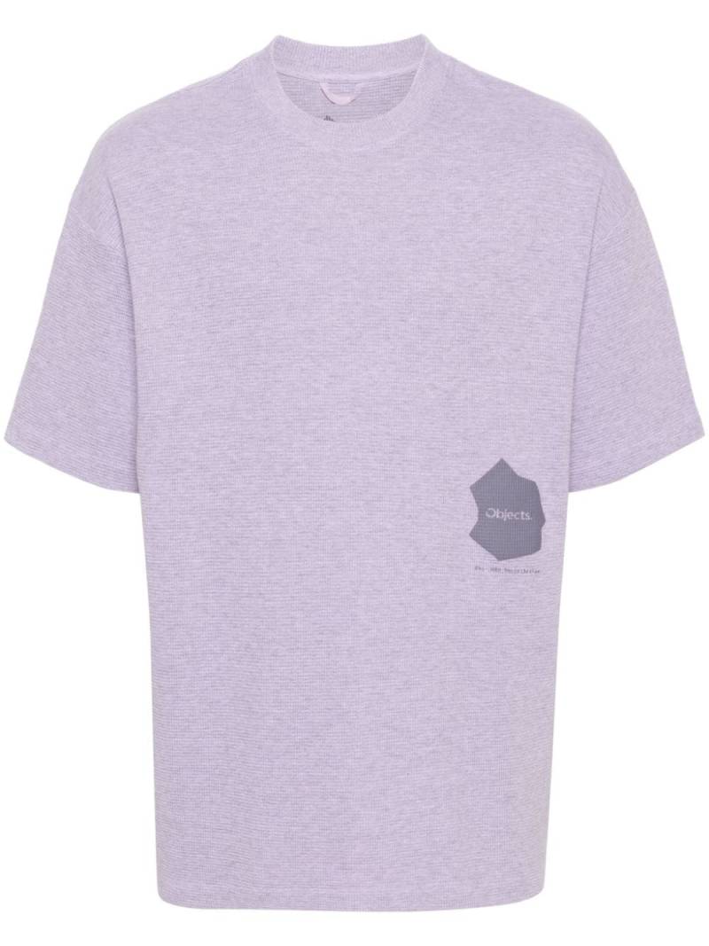 OBJECTS IV LIFE Waffle logo-print cotton T-shirt - Purple von OBJECTS IV LIFE