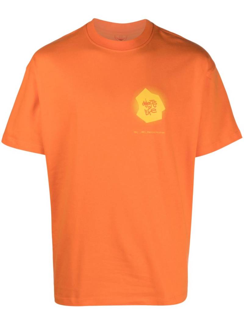 OBJECTS IV LIFE graphic-print cotton T-shirt - Orange von OBJECTS IV LIFE