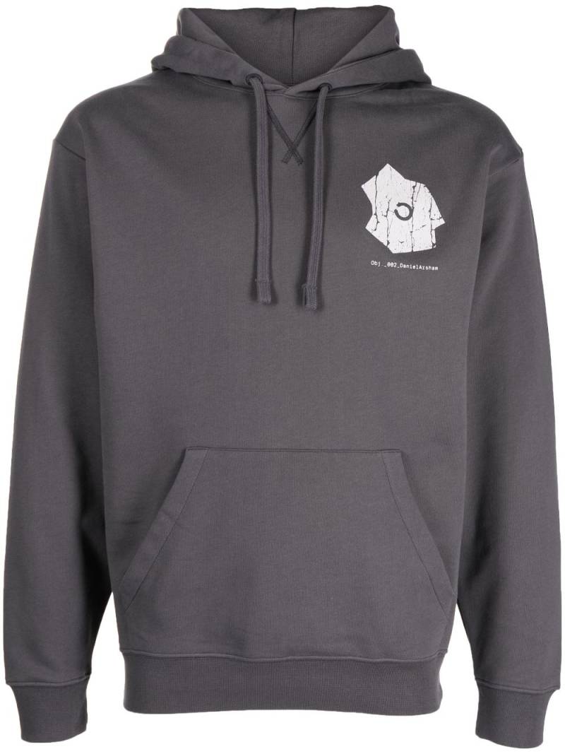 OBJECTS IV LIFE logo-print cotton hoodie - Grey von OBJECTS IV LIFE