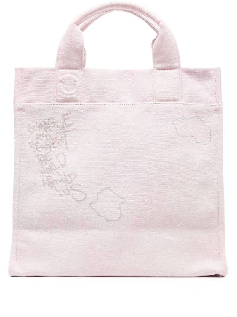 OBJECTS IV LIFE logo-print cotton tote bag - Pink von OBJECTS IV LIFE