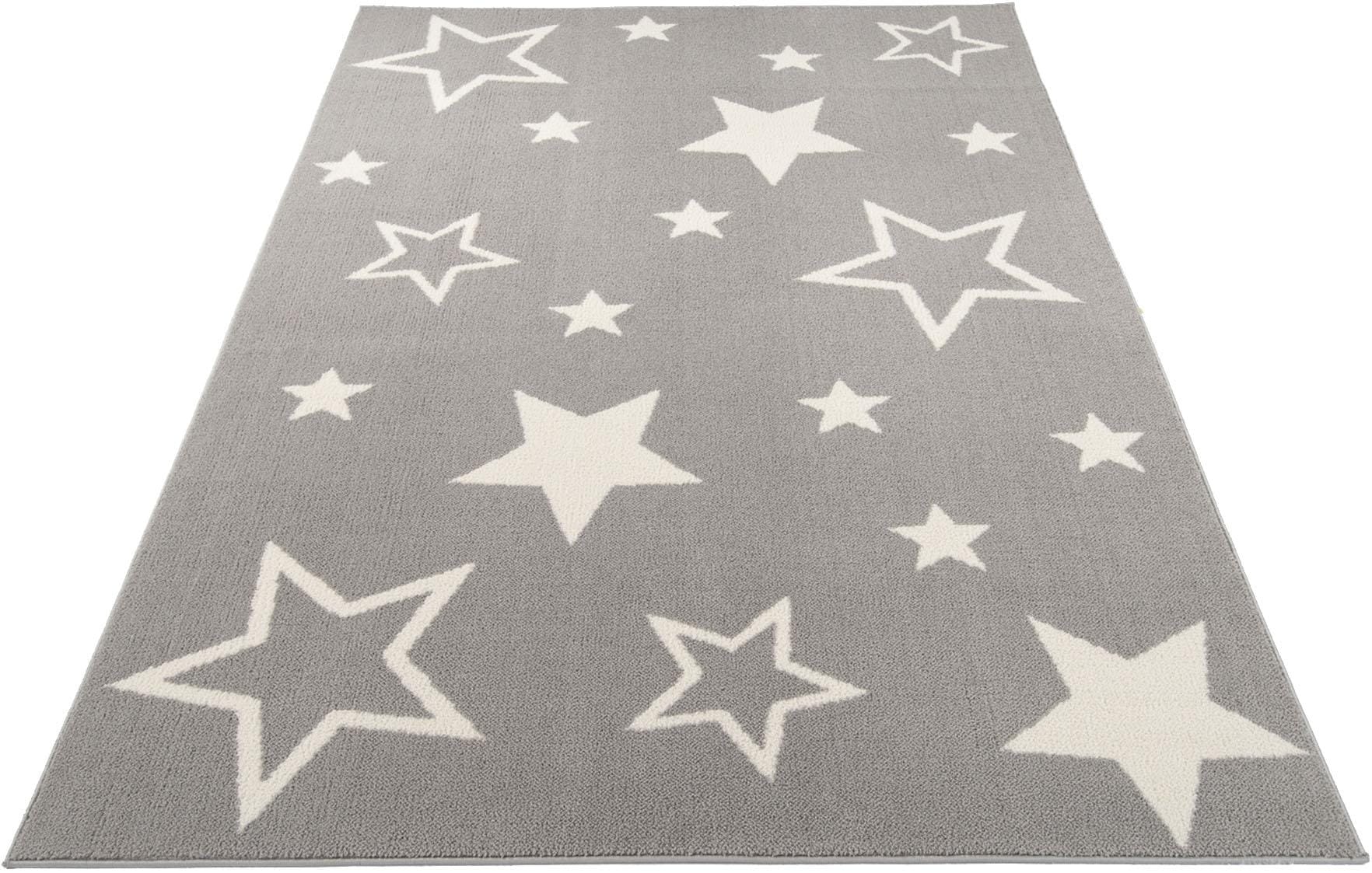 OCI DIE TEPPICHMARKE Teppich »Kiddy Star«, rechteckig, 11 mm Höhe, Sterne, Kurzflor von OCI Die Teppichmarke