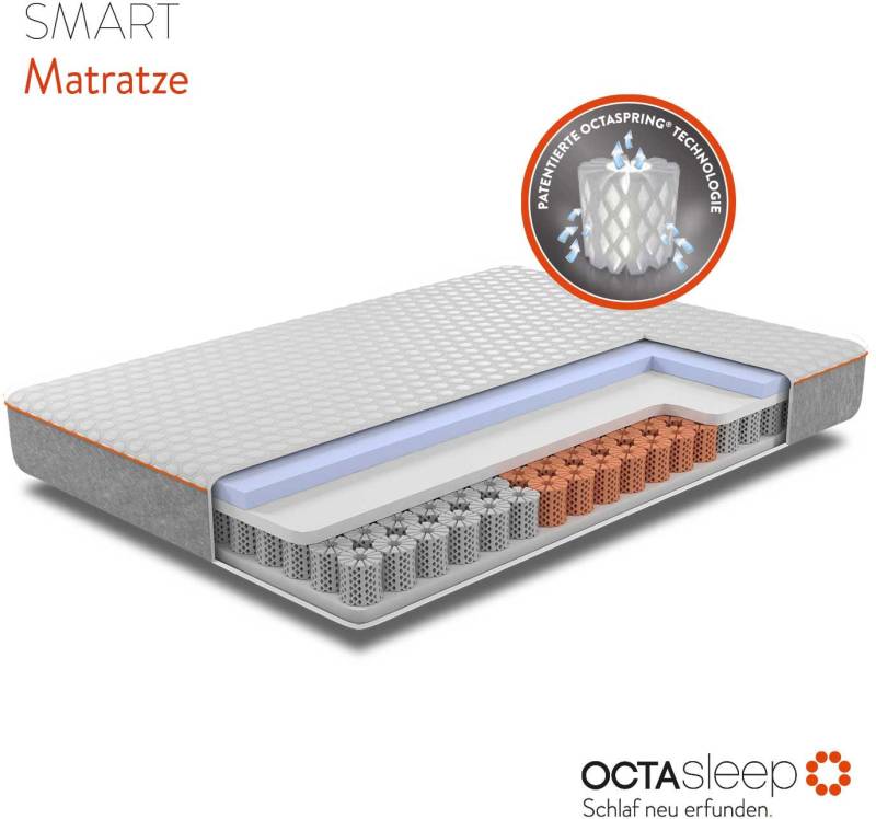 OCTAsleep Komfortschaummatratze »Octasleep Smart Matress«, 18 cm hoch, (1 St.), Innovative Schaumfedern mit neuartigem Komforterlebnis von OCTAsleep