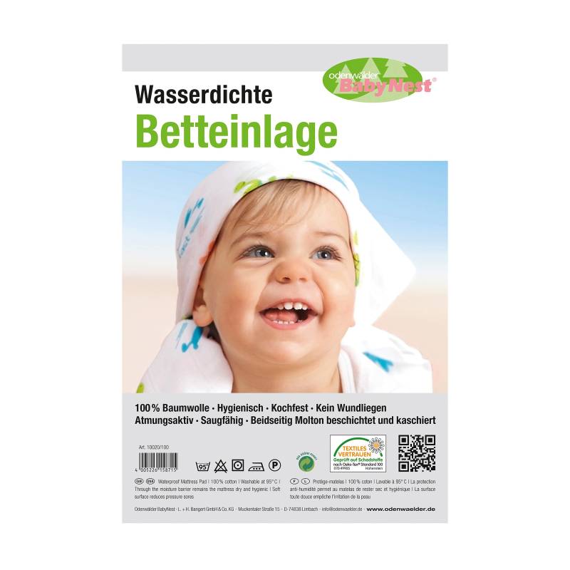 Molton-Matratzenauflage wasserdicht von Odenwälder BabyNest