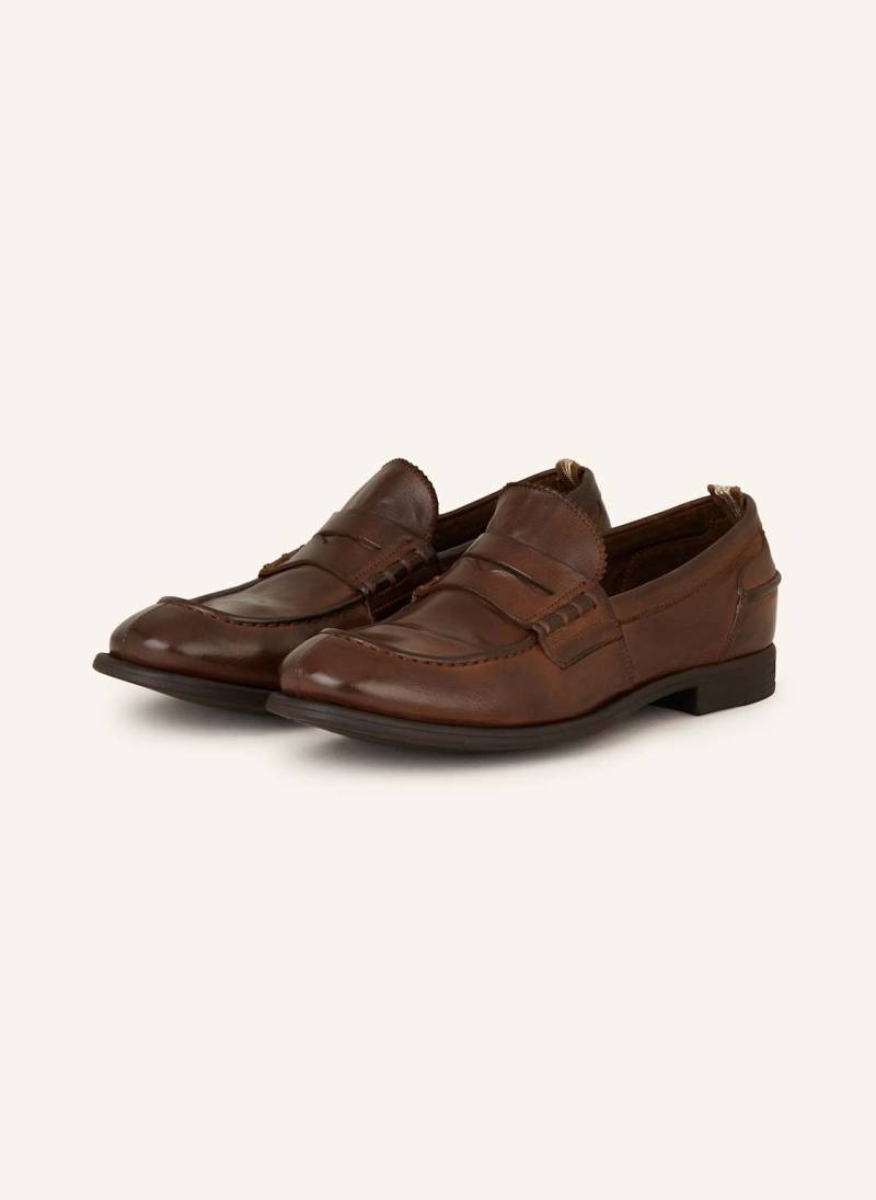 Officine Creative Penny-Loafer Chronicle 144 braun von OFFICINE CREATIVE