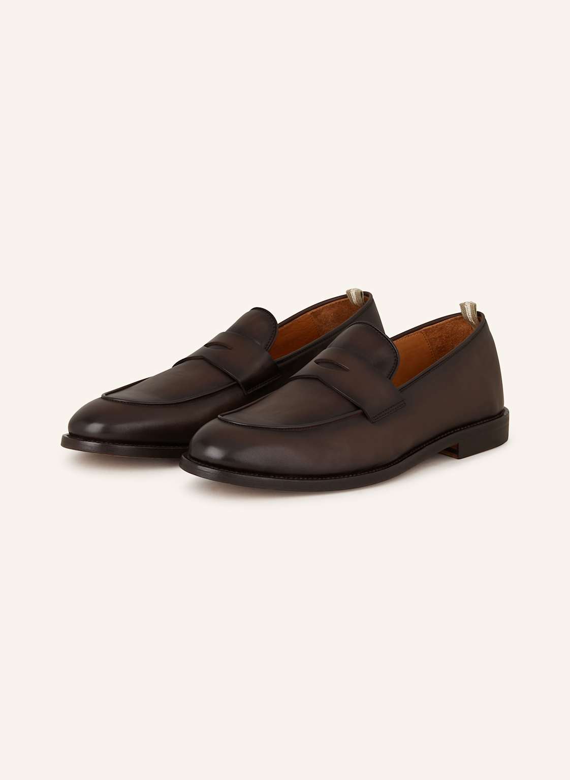 Officine Creative Penny-Loafer Opera 001 braun von OFFICINE CREATIVE