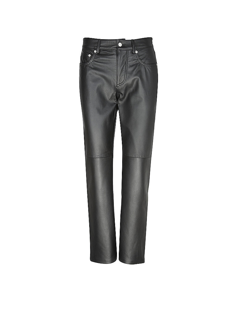 OFFICINE GENERALE Lederhose NAOMI schwarz | M von OFFICINE GENERALE