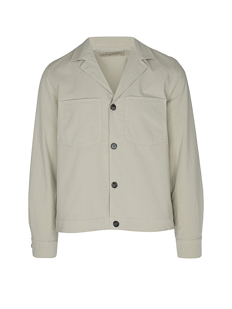 OFFICINE GENERALE Overshirt beige | L von OFFICINE GENERALE