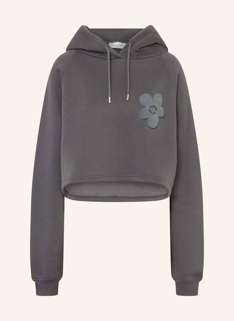 Oh April Cropped-Hoodie Koa grau von OH APRIL