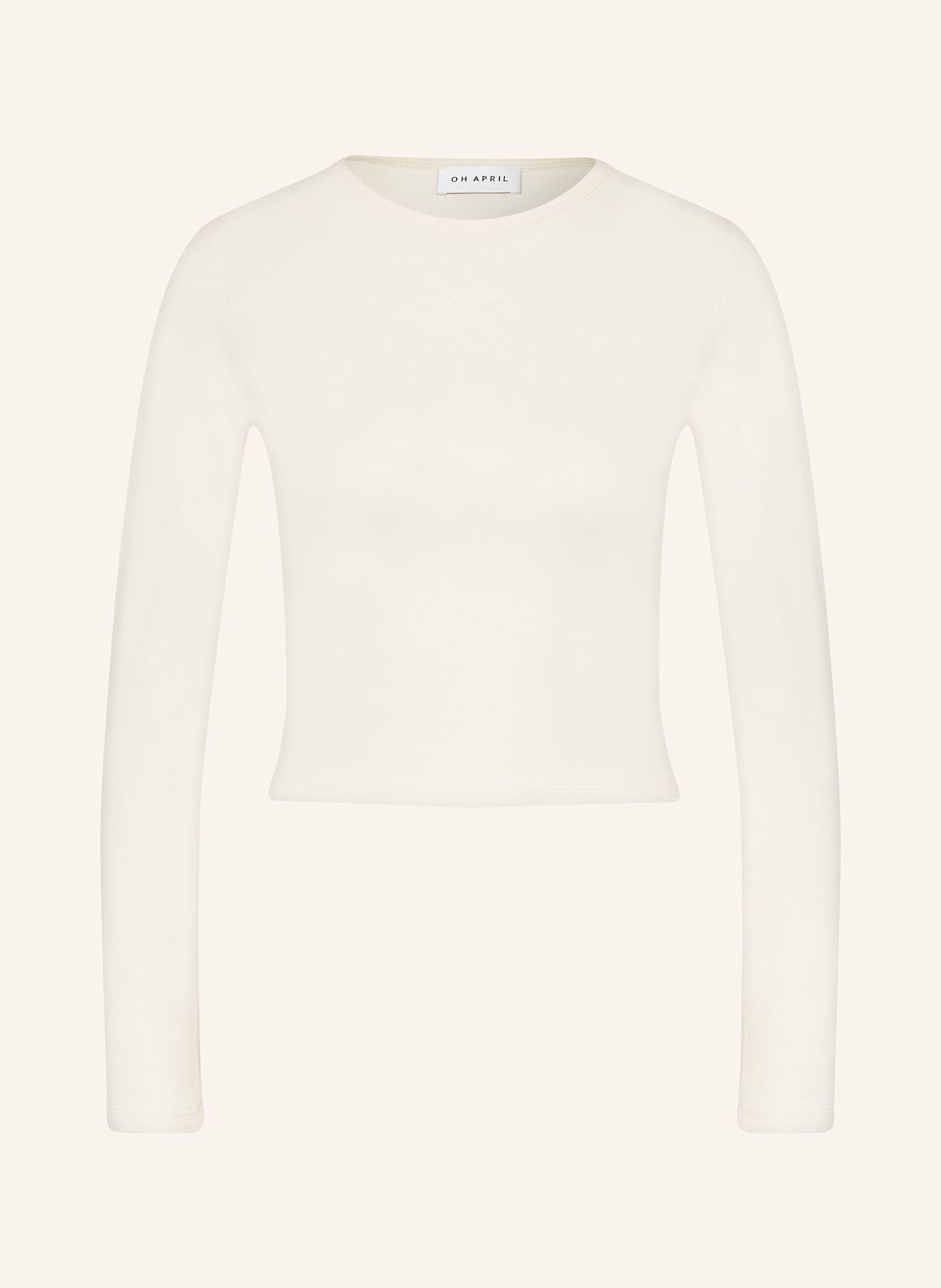 Oh April Cropped-Longsleeve Ica beige von OH APRIL