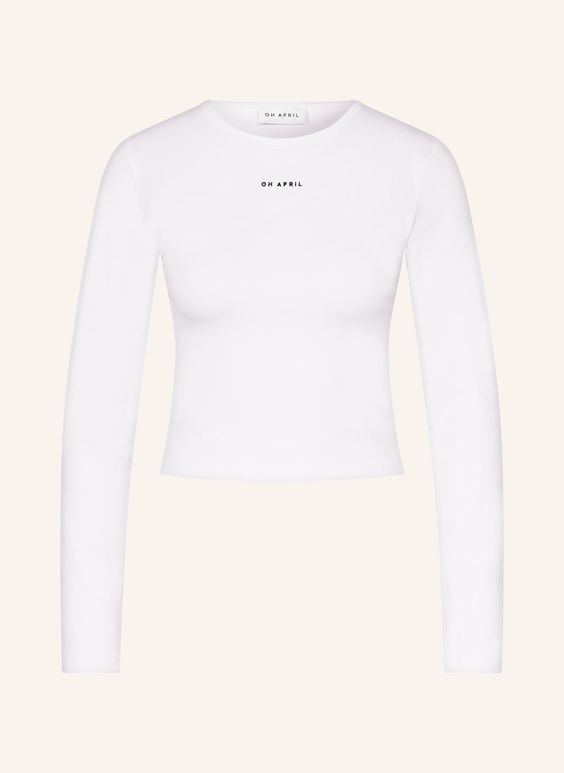 Oh April Cropped-Longsleeve Ica weiss Oh April Cropped-Longsleeve Ica weiss von OH APRIL