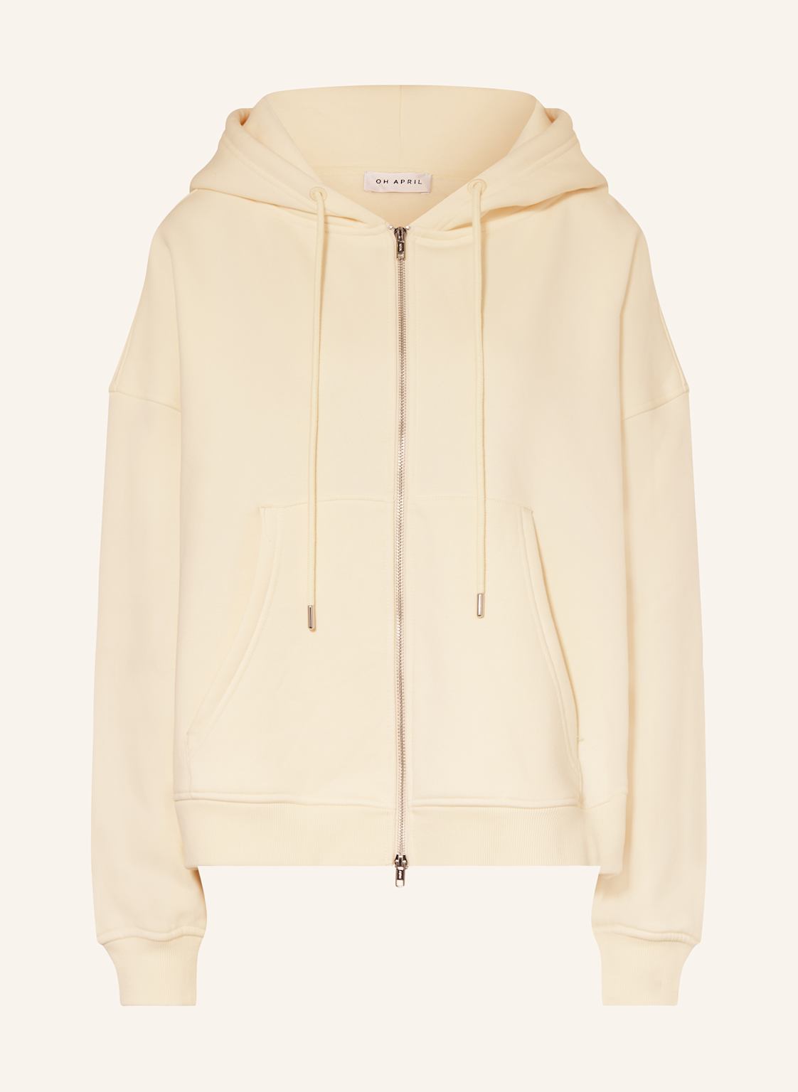 Oh April Oversized-Sweatjacke Bf beige Oh April Oversized-Sweatjacke Bf beige von OH APRIL