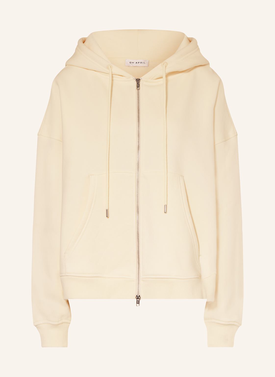 Oh April Oversized-Sweatjacke Bf beige von OH APRIL