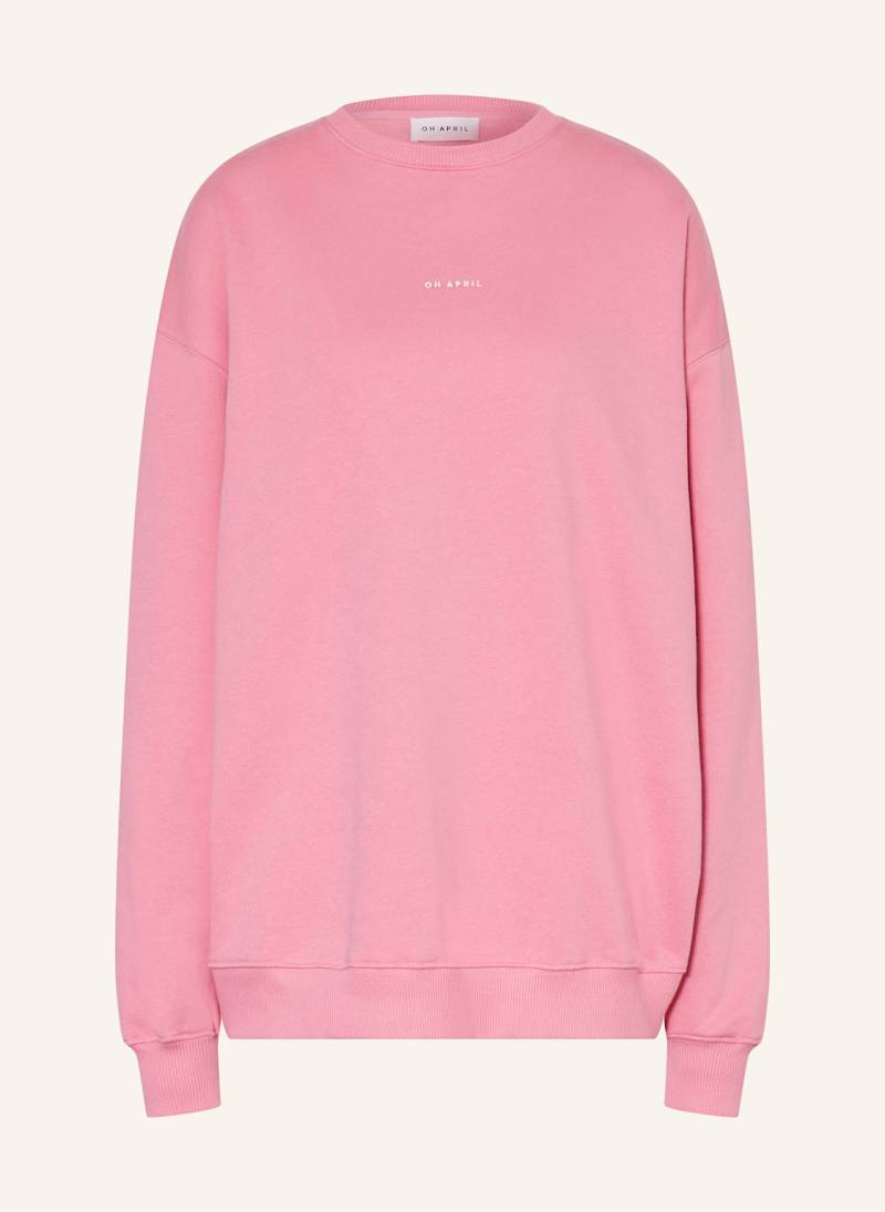 Oh April Oversized-Sweatshirt pink von OH APRIL