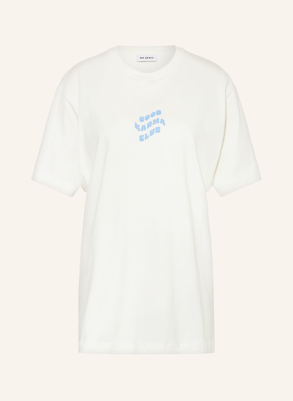 Oh April T-Shirt Good Karma Club weiss von OH APRIL