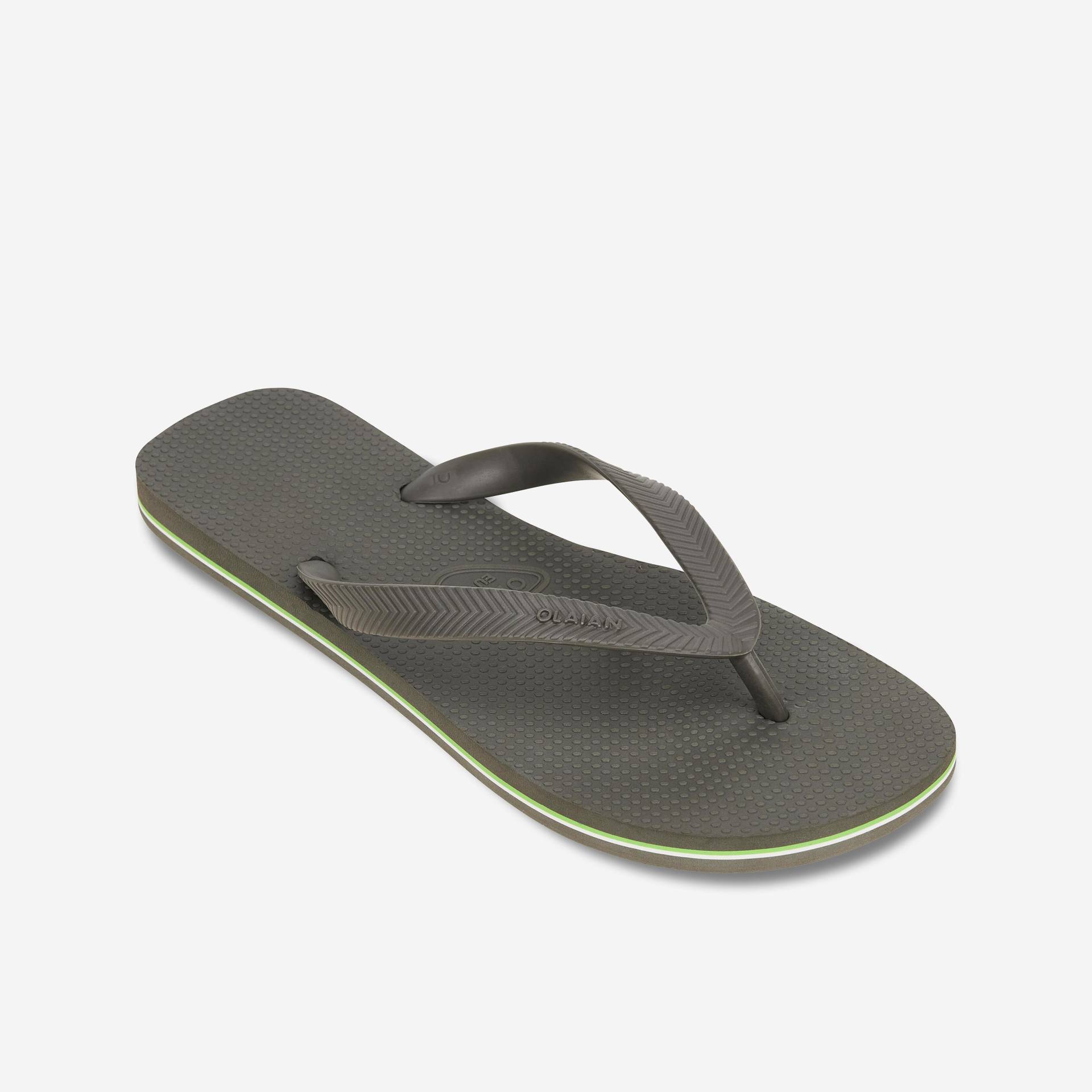 OLAIAN - Zehensandalen 500, für Herren, Taubengrau, One Size von OLAIAN