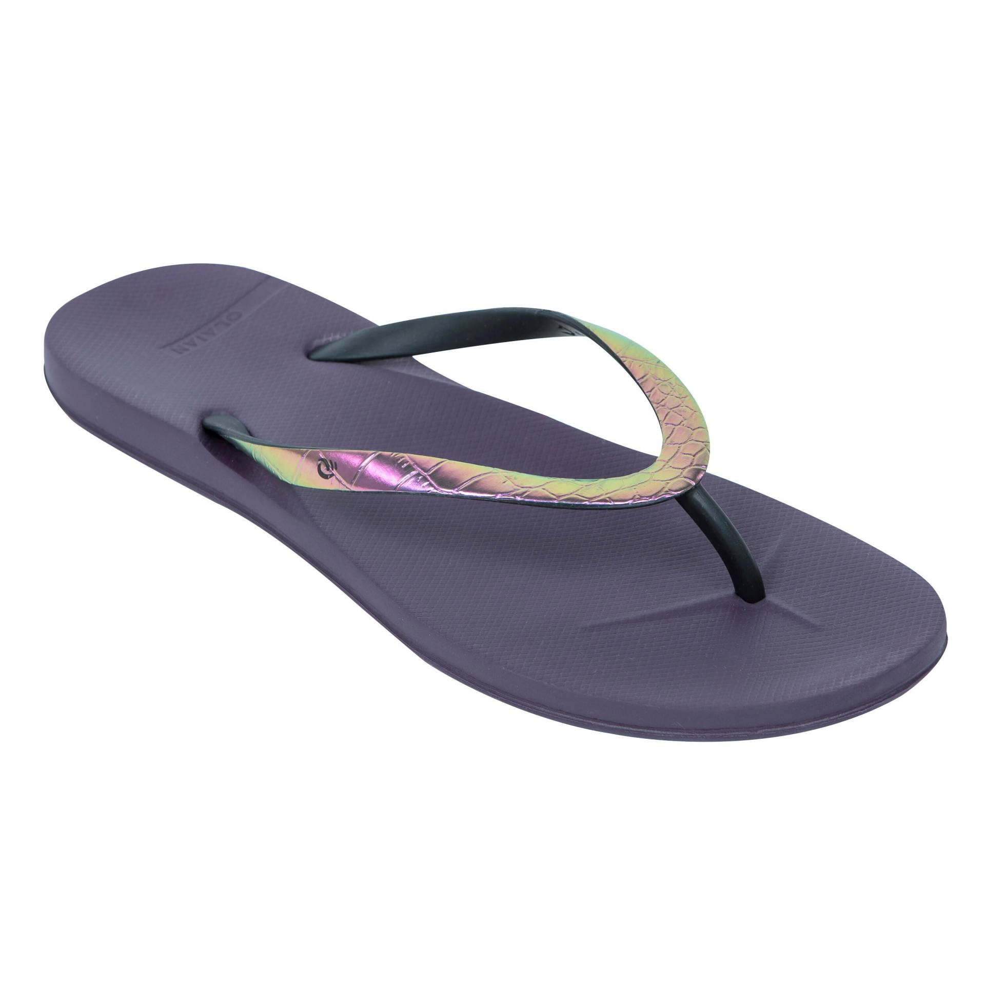 Zehensandalen - To 500 Damen Violett Bedruckt ONE SIZE von OLAIAN