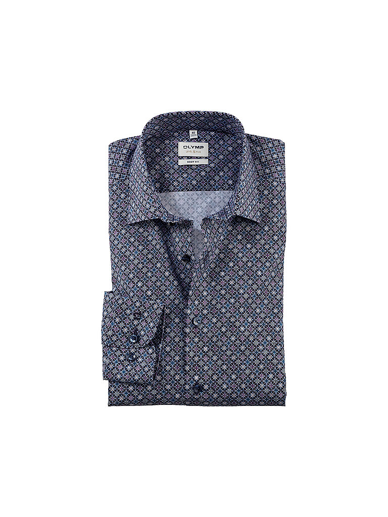 OLYMP LEVEL FIVE Hemd Slim Fit  dunkelblau | 40 von OLYMP LEVEL FIVE