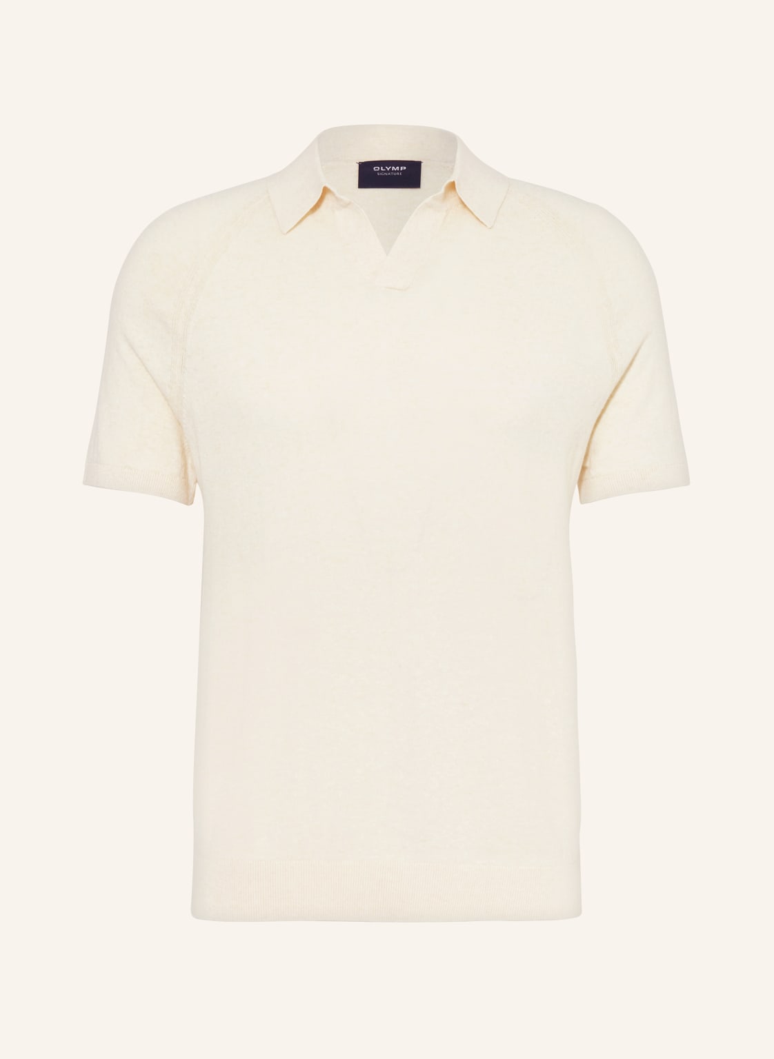 Olymp Signature Strick-Poloshirt weiss von OLYMP SIGNATURE